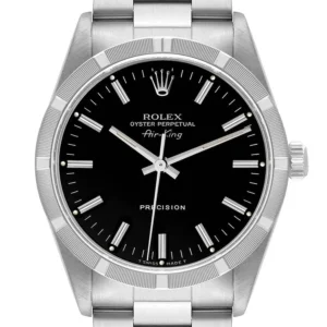 Rolex Air-King Black Dial on Oyster Ref 14010 with Papers 1998