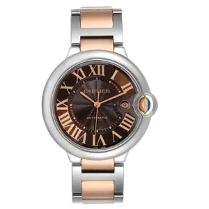 Cartier Ballon Blue Chocolate Brown guilloche Dial Dial on Ref 3001