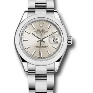 Rolex Datejust Silver Index Dial on Oyster Ref 279160 with New Style Card (White) 2020