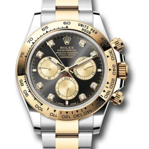Rolex Daytona Black And Golden Diamond Dial on Oyster Ref 126503 with New Style Card (green) 2025