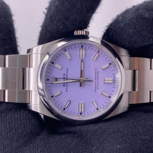 Rolex Oyster Perpetual 36 Lavender Dial on Oyster Ref 126000 with New Style Card (green) 2025