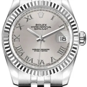 Rolex Datejust Silver Roman Dial on Jubilee Ref 69174 with Papers 1997