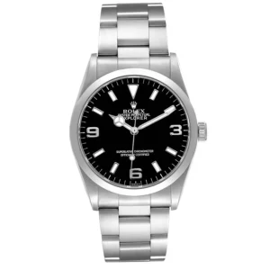 Rolex Explorer I Black Dial on Oyster Ref 14270