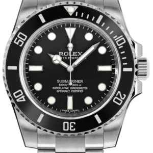 Rolex Submariner No-Date Black Dial on Oyster Ref 114060 with New Style Card (White) 2019