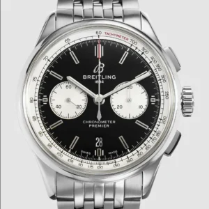 Breitling Premier B01 Chrono B&P Black Dial on Ref AB0118 with Card 2023