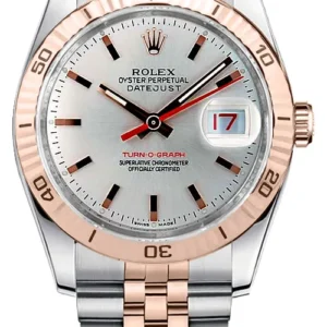 Rolex Datejust Silver Stick Dial on Jubilee Ref 116261