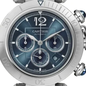 Cartier Pasha Blue Dial on Leather Ref 4363 with Card 2025