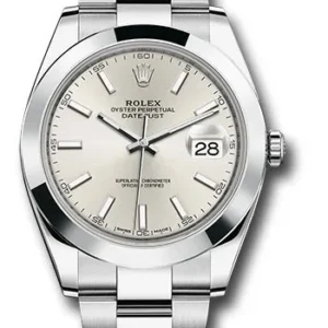 Rolex Datejust Silver Dial on Oyster Ref 126300 with New Style Card (green) 2025