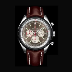 Breitling Chrono-Matic Brown Dial on Leather Band Ref A14360 with Papers 2010