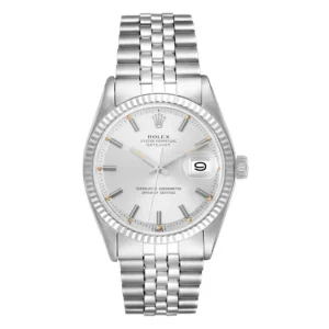 Rolex Datejust Silver Stick Dial on D-Link Jubilee Bracelet Ref 1601/4