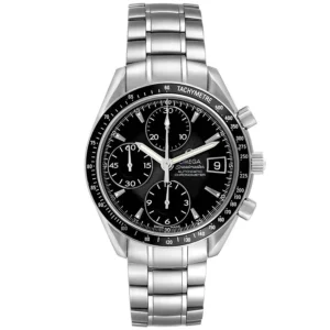 Omega Speed Master Black Dial on Stainless Steel Bracelet Ref 3210.50.00 with Card 2013