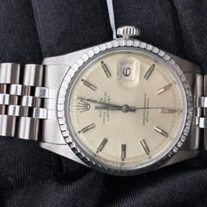Rolex Datejust Silver Stick / Has Spots Dial on Jubilee Ref 1603