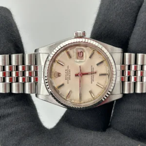 Rolex Datejust Silver Stick Dial on Jubilee Ref 1601