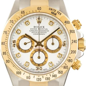 Rolex Daytona White Diamond Dial on Oyster Ref 16523