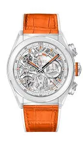 Zenith Defy El Premiro 21 Skeleton Dial on Leather Ref 49.9003.9004
