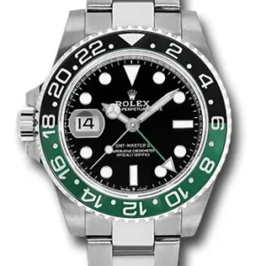 Rolex GMT-Master II "Sprite" Black Dial on Oyster Ref 126720VTNR with New Style Card (green) 2023