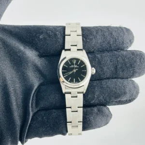 Rolex Oyster Perpetual Black Dial on Oyster Ref 76080 with Papers 2003