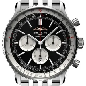 Breitling Navitimer B01 Chronograph Black Dial on Bracelet Ref. AB0137211B1A1 with Card