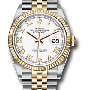 Rolex Datejust 36 White Roman Dial on Jubilee Ref. 126233