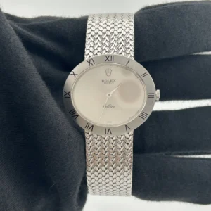 Rolex Cellini Silver Dial on Mesh Ref. 3836/9