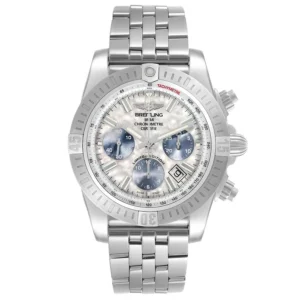 Breitling Chronomat 44 Airbourne Mother of Pearl Dial on Stainless Steel Bracelet Ref. AB01152A/A813 with Card 2020