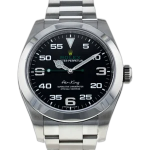 Rolex Airking Black Dial on Oyster Ref. 116900 with New Style Card (White) 2019