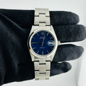 Rolex Oysterdate Precision Blue Refinished Dial Dial on Oyster Bracelet Ref. 6694