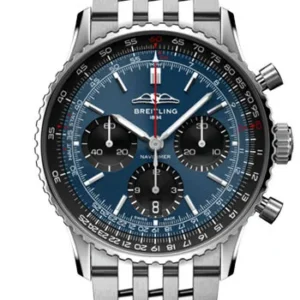 Breitling Navitimer B01 Chronograph Blue Dial on Bracelet Ref. AB0139241C1A1 with Card 2025