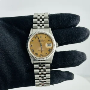 Rolex Datejust Salmon Roman Dial on Jubilee Ref. 16220