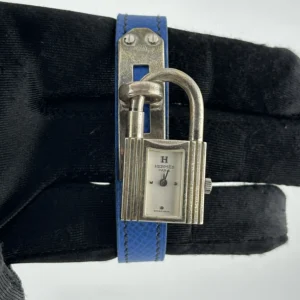 Hermes Kelly Silver Dial on Leather Ref. KE1.201.170