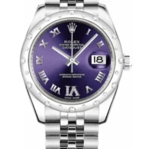 Rolex Datejust Purple Roman Dial on Jubilee Ref. 178344 with New Style Card (green) 2021