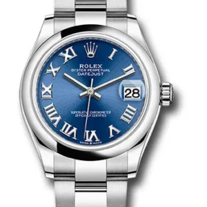 Rolex Datejust 31 Blue Roman Dial on Oyster Ref. 278240 with New Style Card (green) 2023