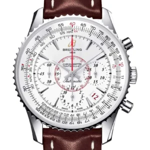 Breitling Montbrilliant Creme Dial on Leather Ref. AB0131 with Papers 2012