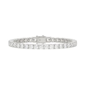 LADIES BRACELET 11CT ROUND DIAMOND 14K WHITE GOLD