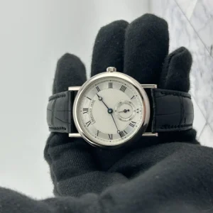 Breguet Men's Classic silver Dial on leather Ref. 3290BB/12/286
