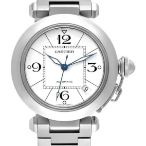 Cartier Pasha de Cartier White Dial on Stainless Steel Bracelet Ref. W31074M7