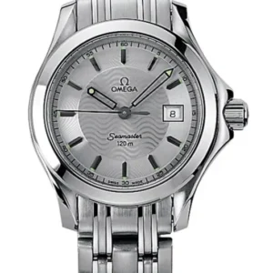 Omega Seamaster Date Silver Wave Motif Dial on Stainless Steel Bracelet Ref. 2571.31
