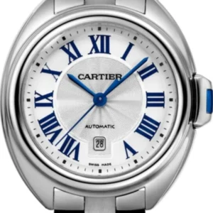 Cartier Cle de Cartier Silver Roman Numerals Dial on Stainless Steel Bracelet Ref. WSCL0005 with Papers 2019