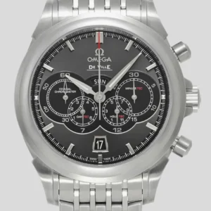 Omega De Ville Co-Axial Grey Dial on Stainless Steel Bracelet Ref. 422.10.41.52.06.001 with Papers
