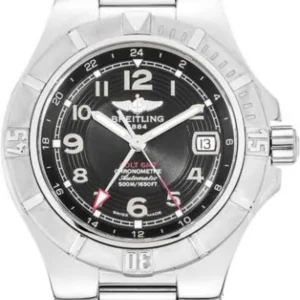Breitling Colt GMT Black Dial on Stainless Steel Bracelet Ref. A32370/B955 with Papers 2013