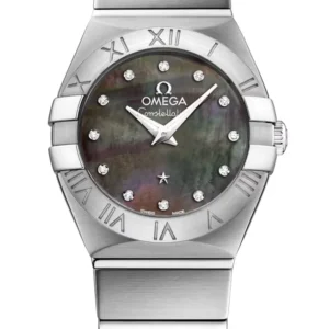 Omega Constellation Tahiti Gray MOP Dial on Stainless Steel Bracelet Ref. 123.10.24.60.57.003 with Card 2016
