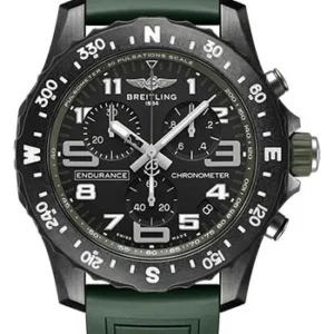 Breitling Endurance Pro Black Dial on Green Rubber Strap Ref. X82310D31B1S1 with Card 2026