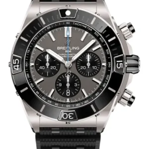 Breitling Super Chronomat B01 Anthracite Dial on Rubber Strap Ref. EB0136251M1S1 with Card 2025