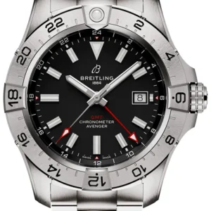 Breitling Avenger Automatic GMT Black Dial on Bracelet Ref. A32320101B1A1 with Card 2026