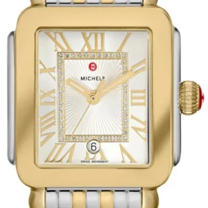 Michele Deco Madison Silver Set with Diamonds Dial Ref. MWW06G000013 with Card