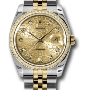 Rolex Datejust Champagne Jubilee Diamond Dial on Jubilee Ref. 116243