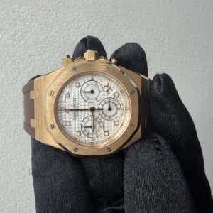 Audemars Piguet Royal Oak Silver Dial on Leather Strap Ref. 26022OR.OO.D098CR.01