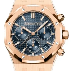 Audemars Piguet Royal Oak Chrono Blue Dial on Leather Ref. 26240OR.OO.D315CR.02 with Card 2022