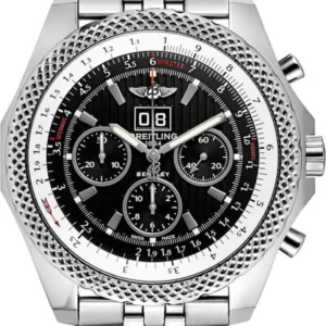 Breitling Bentley 6.75 Speed Black Dial on Stainless Steel Bracelet Ref. A44364