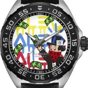 Tag Heuer Formula 1 Alec Monopoly SE Alec Monopoly Decoration White Dial Dial on Rubber Strap Ref. WAZ1119.FT8023
